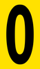 Mighty Line YELLOW Die Cut Location Markers - Number 0 - Pack of 10 Mighty Line YELLOW Die Cut Location Markers - Number 0 - Pack of 10