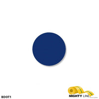 Mighty Line 1" BLUE Solid DOT - Pack of 200