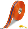 Mighty Line 2" Orange Tape with Blue Center Line - 100' Roll Mighty Line 2" Orange Tape with Blue Center Line - 100' Roll