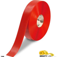 Mighty Line 2" RED Solid Color Tape - 100' Roll