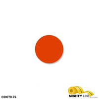 Mighty Line 3/4" ORANGE Solid DOT - Pack of 200