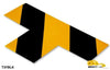 Mighty Line 3" Wide Solid YELLOW T With Black Chevrons - Pack of 100 Mighty Line 3" Wide Solid YELLOW T With Black Chevrons - Pack of 100