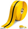 Mighty Line 4" Yellow Tape with Black Center Line - 100' Roll Mighty Line 4" Yellow Tape with Black Center Line - 100' Roll
