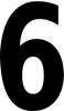 Mighty Line YELLOW Die Cut Location Markers - Number 6 - Pack of 10 Mighty Line YELLOW Die Cut Location Markers - Number 6 - Pack of 10