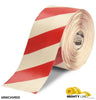 Mighty Line 6" White Tape with Red Chevrons - 100' Roll Mighty Line 6" White Tape with Red Chevrons - 100' Roll