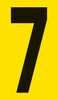 Mighty Line YELLOW Die Cut Location Markers - Number 7 - Pack of 10 Mighty Line YELLOW Die Cut Location Markers - Number 7 - Pack of 10