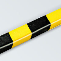 Flat Foam Guard, Type F, self-adhesive, black/yellow, 39.4" X 1.7", 82-5397