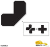 Mighty Line 2" Black Half Angle - Pack of 100 Mighty Line 2" Black Half Angle - Pack of 100