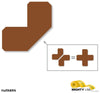 Mighty Line 2" Brown Half Angle - Pack of 100 Mighty Line 2" Brown Half Angle - Pack of 100