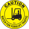 Caution Watch For Forklift Traffic, Mighty Line Floor Sign, Industrial Strength, 16" Wide Caution Watch For Forklift Traffic, Mighty Line Floor Sign, Industrial Strength, 16" Wide