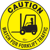 Caution Watch For Forklift Traffic, Mighty Line Floor Sign, Industrial Strength, 24" Wide Caution Watch For Forklift Traffic, Mighty Line Floor Sign, Industrial Strength, 24" Wide