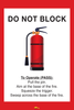 Fire Extinguisher Instructions, 36"x42" Floor Sign Fire Extinguisher Instructions, 36"x42" Floor Sign