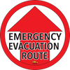 Emergency Evacuation Route, 12" Floor Sign Emergency Evacuation Route, 12" Floor Sign