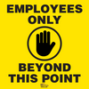 Employees Only Floor Sign - Social Distancing Floor Sign Employees Only Floor Sign - Social Distancing Floor Sign