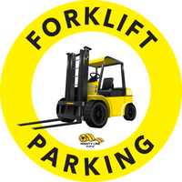 12" Forklift Parking Floor Sign