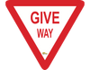 Give Way Triangle, 24" Floor Sign Give Way Triangle, 24" Floor Sign