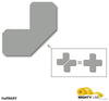 Mighty Line 2" Gray Half Angle - Pack of 100 Mighty Line 2" Gray Half Angle - Pack of 100