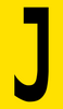 Mighty Line YELLOW Die Cut Location Markers - Letter J - Pack of 10 Mighty Line YELLOW Die Cut Location Markers - Letter J - Pack of 10