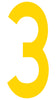 Mighty Line 3 Number Floor Marker Adhesive, 4.5"x10" size, pack of 10 Mighty Line 3 Number Floor Marker Adhesive, 4.5"x10" size, pack of 10