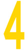 Mighty Line 4 Number Floor Marker Adhesive, 4.5"x10" size, pack of 10 Mighty Line 4 Number Floor Marker Adhesive, 4.5"x10" size, pack of 10