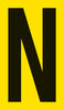 Mighty Line YELLOW Die Cut Location Markers - Letter N - Pack of 10 Mighty Line YELLOW Die Cut Location Markers - Letter N - Pack of 10