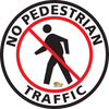 No Pedestrian Text Floor Sign - Floor Marking Sign, 16" No Pedestrian Text Floor Sign - Floor Marking Sign, 16"