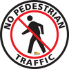 No Pedestrian Text Floor Sign - Floor Marking Sign, 24" No Pedestrian Text Floor Sign - Floor Marking Sign, 24"