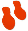 6" Orange Floor Marking Footprints 6" Orange Floor Marking Footprints