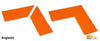 Mighty Line 4" Wide Solid ORANGE 8" Long Angle - Pack of 50 Mighty Line 4" Wide Solid ORANGE 8" Long Angle - Pack of 50