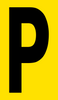 Mighty Line YELLOW Die Cut Location Markers - Letter P - Pack of 10 Mighty Line YELLOW Die Cut Location Markers - Letter P - Pack of 10