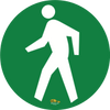 Green Pedestrian Man, 24" Floor Sign Green Pedestrian Man, 24" Floor Sign