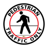 Pedestrian Traffic Only Floor Sign - Floor Marking Sign, 16" Pedestrian Traffic Only Floor Sign - Floor Marking Sign, 16"