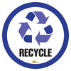 Recycle Blue Floor Sign - Floor Marking Sign, 24" Recycle Blue Floor Sign - Floor Marking Sign, 24"