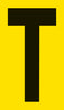 Mighty Line YELLOW Die Cut Location Markers - Letter T - Pack of 10 Mighty Line YELLOW Die Cut Location Markers - Letter T - Pack of 10