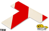 Mighty Line 2" Wide Solid Red and White T - Pack of 100 Mighty Line 2" Wide Solid Red and White T - Pack of 100