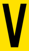 Mighty Line YELLOW Die Cut Location Markers - Letter V - Pack of 10 Mighty Line YELLOW Die Cut Location Markers - Letter V - Pack of 10