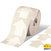 Mighty Line 5.5" Wide Solid White Arrow Roll 200 Arrows