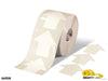 Mighty Line 4" White Arrow Pop Out Tape, 100' Roll Mighty Line 4" White Arrow Pop Out Tape, 100' Roll