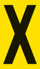 Mighty Line YELLOW Die Cut Location Markers - Letter X - Pack of 10 Mighty Line YELLOW Die Cut Location Markers - Letter X - Pack of 10