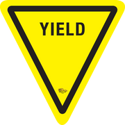 12" Yield Floor Sign