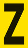 Mighty Line YELLOW Die Cut Location Markers - Letter Z - Pack of 10 Mighty Line YELLOW Die Cut Location Markers - Letter Z - Pack of 10