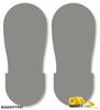 Mighty Line GRAY BIG Footprint - Pack of 50 Mighty Line GRAY BIG Footprint - Pack of 50
