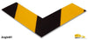 Mighty Line 2" Wide Solid Yellow Angle With Black Chevrons - Pack of 100 Mighty Line 2" Wide Solid Yellow Angle With Black Chevrons - Pack of 100