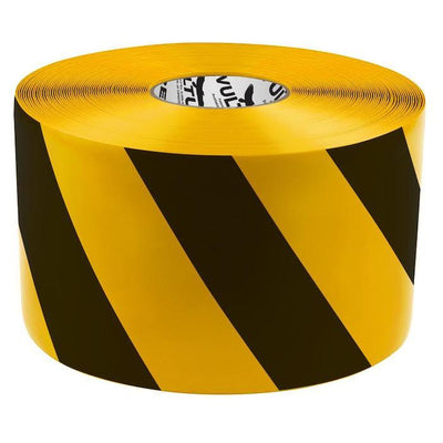 black and yellow striped tape