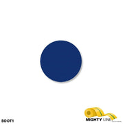 Mighty Line 1" BLUE Solid DOT - Pack of 200