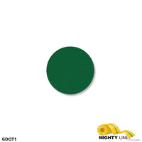 Mighty Line 1" GREEN Solid DOT - Pack of 200