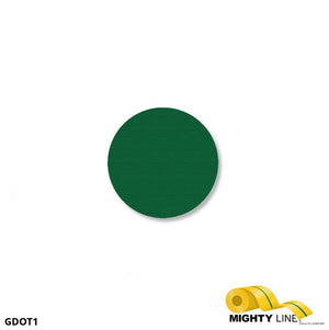 Mighty Line 1" GREEN Solid DOT - Pack of 200