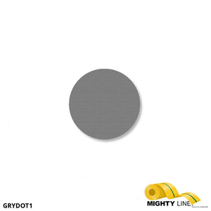 Mighty Line 1" GRAY Solid DOT - Pack of 200