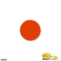 Mighty Line 1" ORANGE Solid DOT - Pack of 200