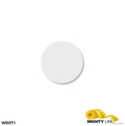 Mighty Line 1" WHITE Solid DOT - Pack of 200